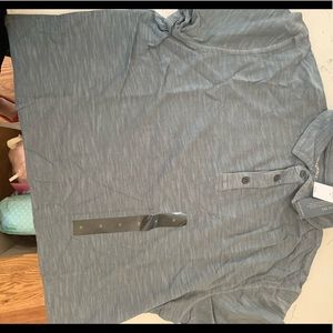 Banana Republic Pique Polo in Grey
